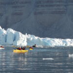 sea kayak arctic ice fjord